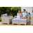 6-Piece All-Weather Outdoor Wicker Patio Conversation Set, Modular Gray Patio Furniture Set with Cushions, 330 LBS Capacity Sectional Sofa with Ottomans for Backyard, Porch, Deck-743337525
