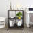 3-Tier Metal Storage Cart With Rolling Wheels, Foldable Design For Multi-Purpose Use In Home And Office