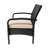 Stylish Patio Chair: Kd In Brown Tan Colorway With Fabric Comfortable Outdoor Frame