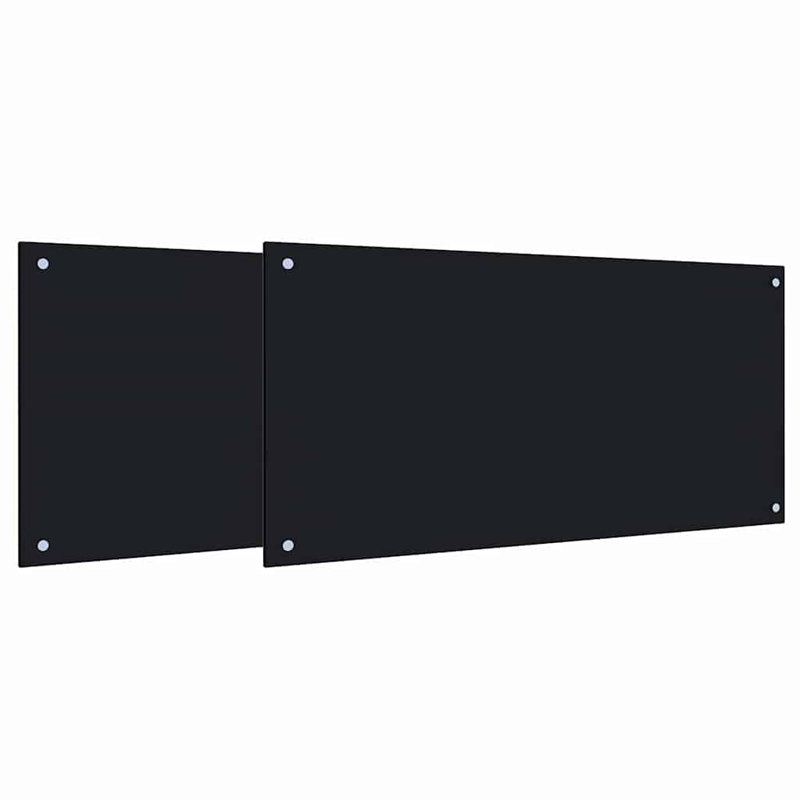 Dosseret de cuisine transparent 2 pièces 39,37 po x 19,69 po Vidaxl, Transparent