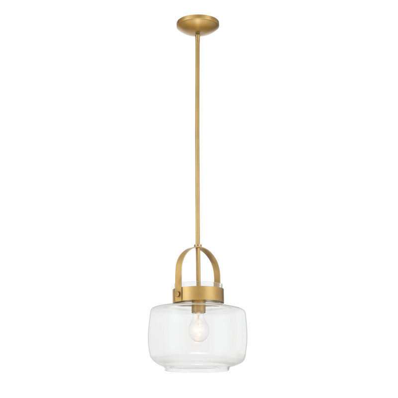 1 LIGHT PENDANT, Legacy Brass