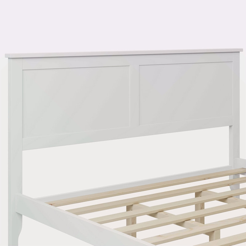 Lit plateforme Modern, Blanc, Grand lit