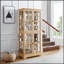 Vitrine antique avec portes en verre et tablettes réglables, parfaite pour mettre en valeur des objets de collection à quatre portes-1399450696