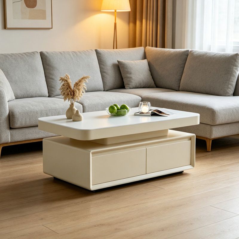 Riser, H 17,71 po x L 47,24 po x l 23,62 po, Blanc