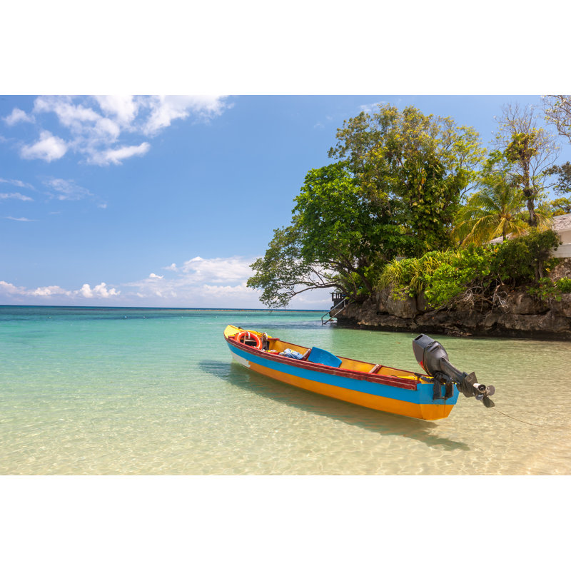 Fish Boat by Master1305 - Wrapped Canvas Print, 30cm H x 46cm W