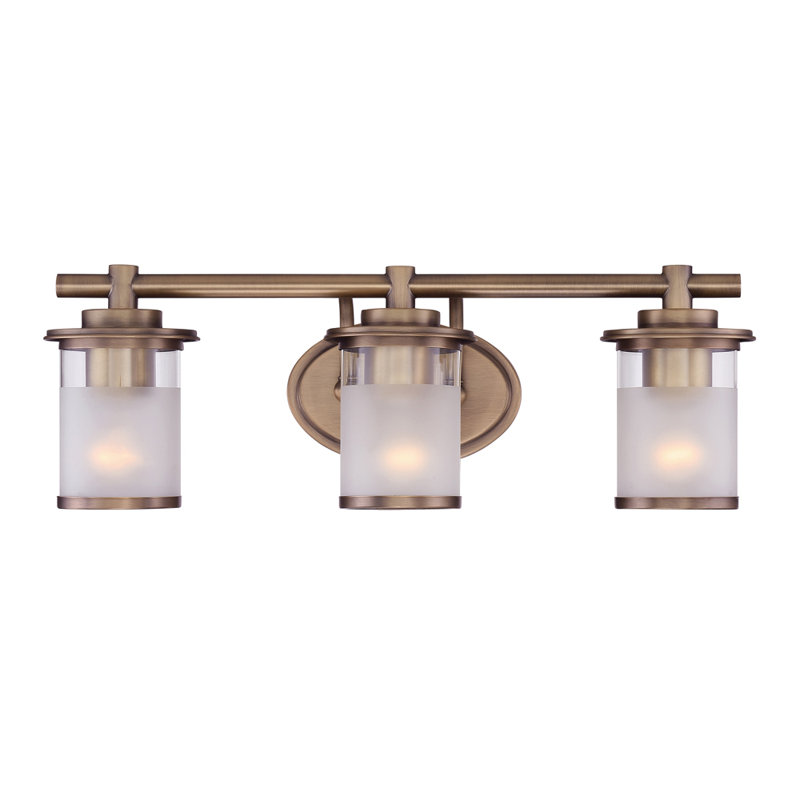 Davis 3 - Light Dimmable Vanity Light, Satin Brass