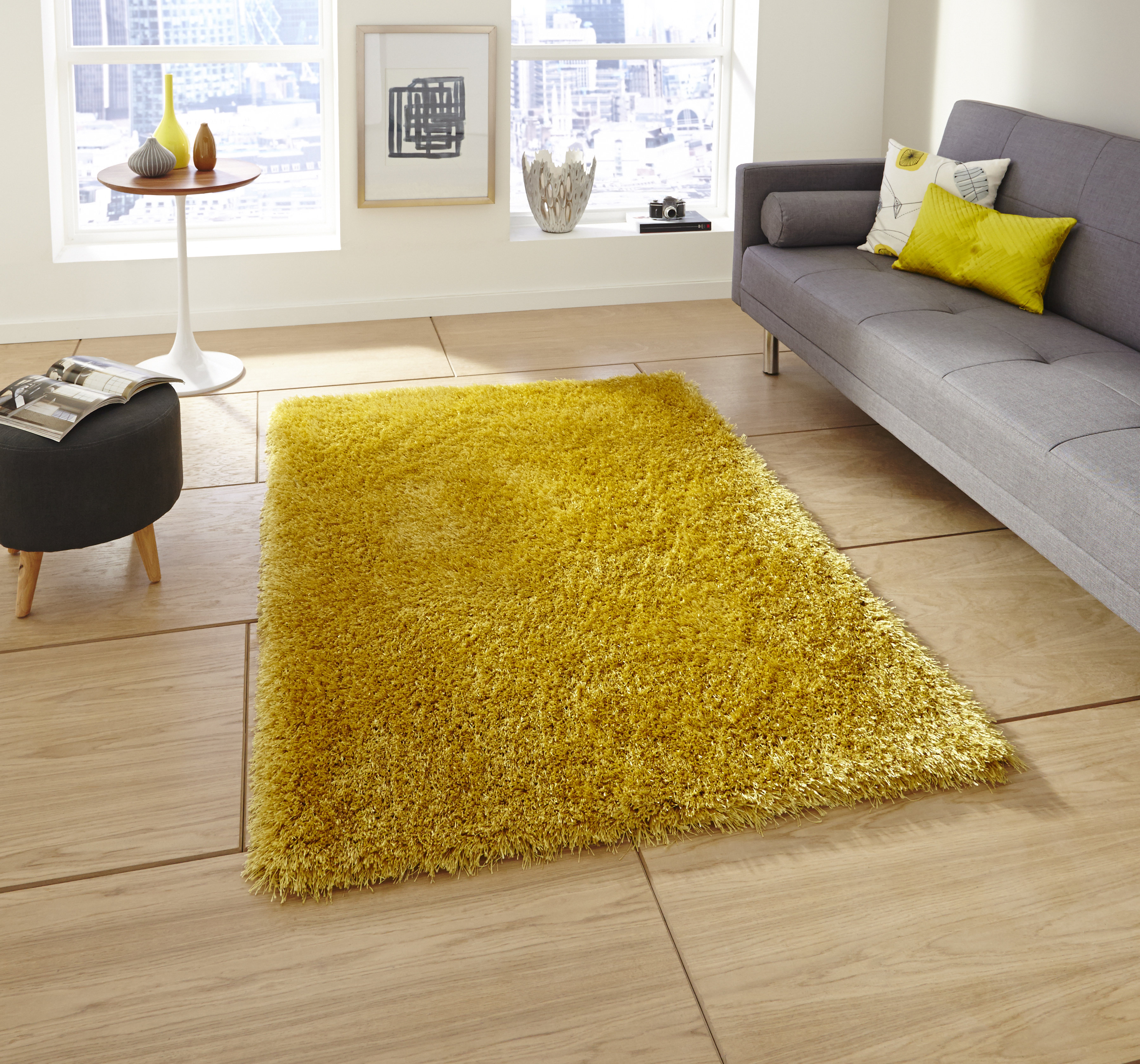 Bright Yellow Rug Fjørde & Co Rochdale Yellow Rug | Wayfair.ie