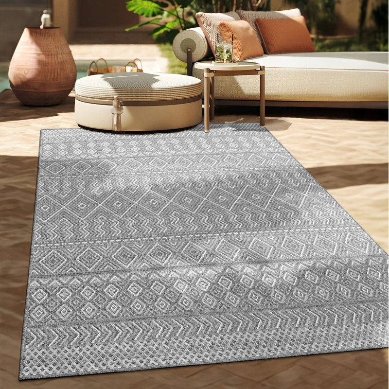 Onley Moroccan Shag Area Rug, Rectangle 240 x 340cm