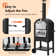 Iron Freestanding Wood-Fired Pizza Oven in Black