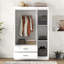 Armoire 3 portes blanche 2 pièces-1013786687