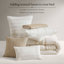 Ensemble de literie surdimensionnée en coton pour grand lit, style campagne moderne avec coussins décoratifs