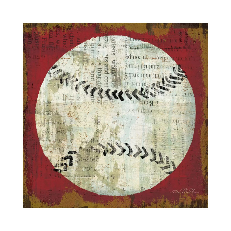 «Ball I» par Michael Mullan - reproduction d'art, H 18 po x l 18 po x 1,5 po, Toile tendue, Pas de tapis