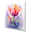 Tulipe rose sur fond grunge mauve - tulipes-97202654-97202662