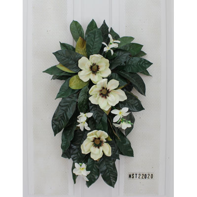 Faux Magnolia Swag