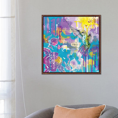 A Hummingbirds Folly 1 Piece Wall Art on Canvas