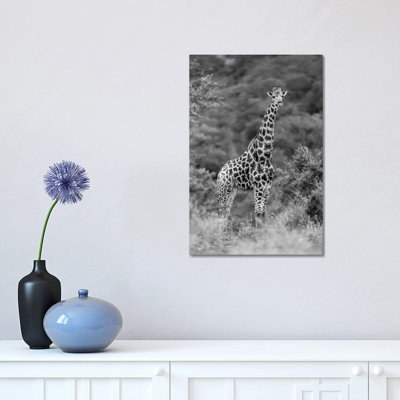 Stately Giraffe by Anders Jorulf - Wrapped Canvas Print