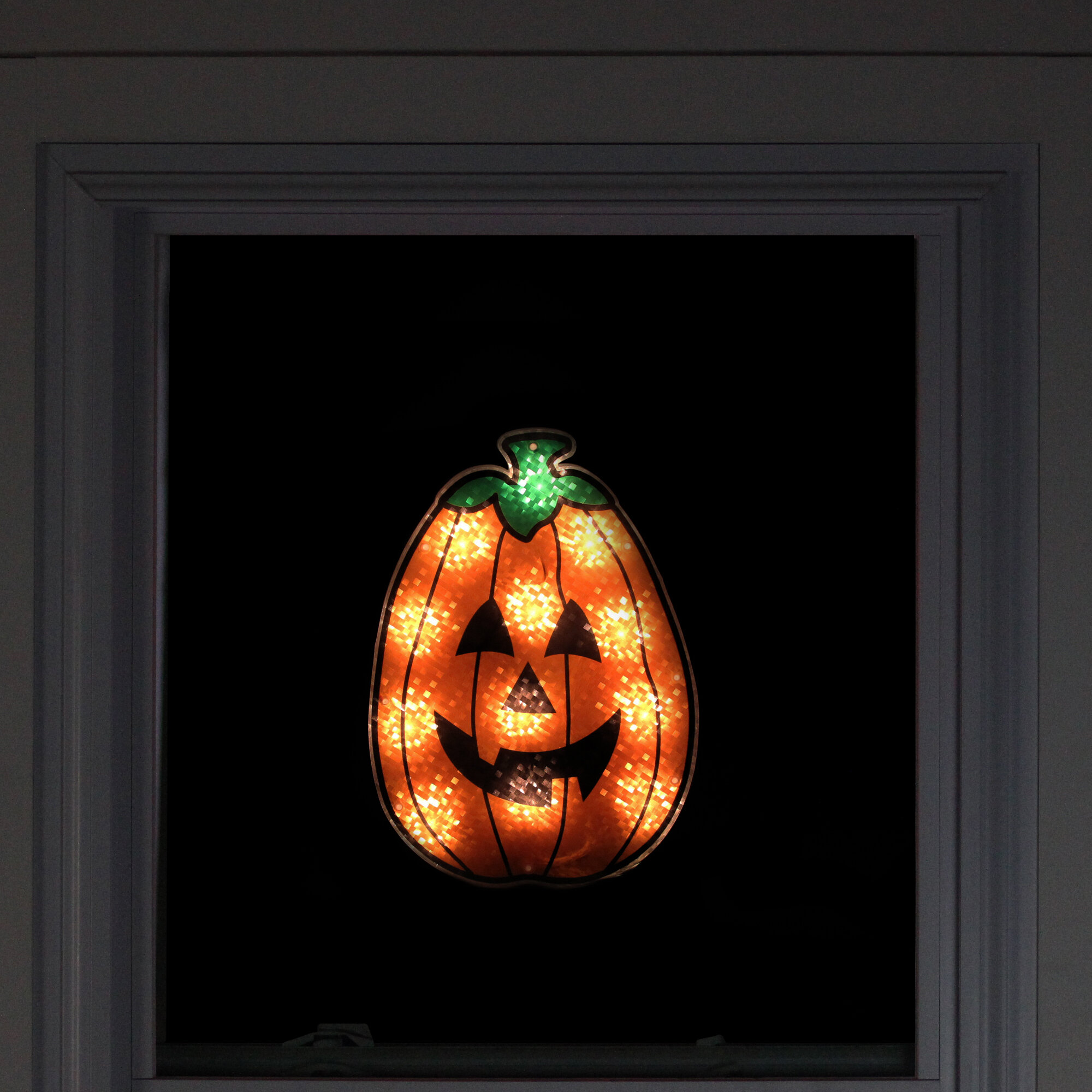 halloween window silhouette