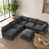 Dark Grey Chenille