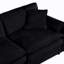 Chenille pour espace de vie, 2 avec cadre, noir et canapé, coussins double couche, pièce de design moderne-346874061