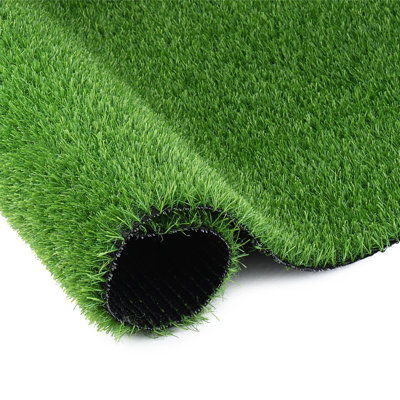 Tapis de couloir artificiel d'extérieur 3 pi x 16 pi avec une hauteur de poils de 0,78 po - Gazon réaliste pour la terrasse, le balcon, le jardin et les espaces pour animaux de compagnie