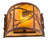 Rustic Lodge Flush Mounted Sconce