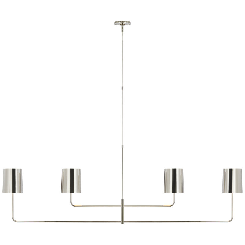 Go Lightly 4 - Light Chandelier, Silver, Polished Nickel