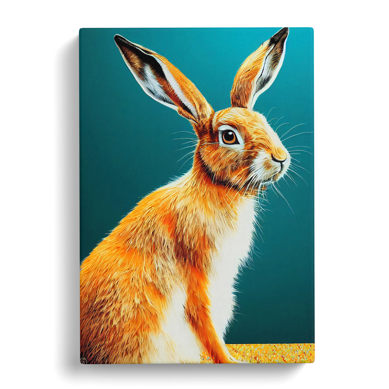 Hare - Wrapped Canvas, 60cm H x 40cm W x 3cm D