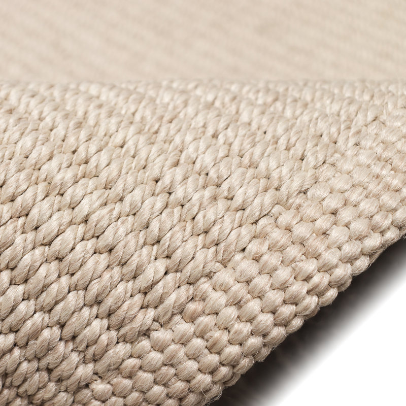 Tapis intérieur / extérieur de couleur sable Hubertusz, Rectangle 5 pi x 7 pi 6 po
