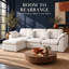 4 Seater Chenille Corner Sofa