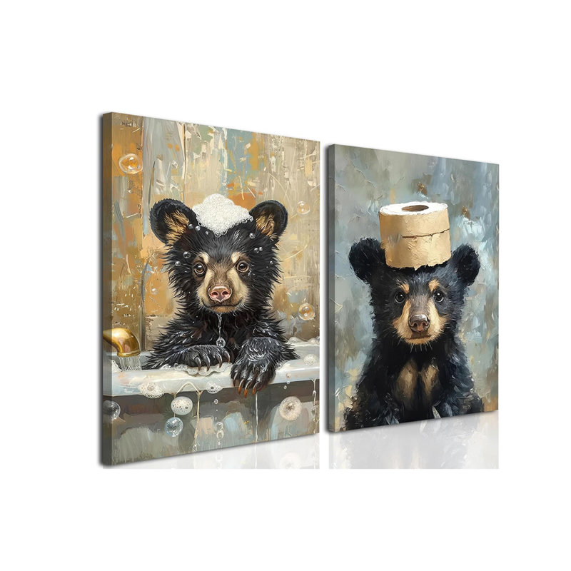 2 Piece Wrapped Canvas Wall Art