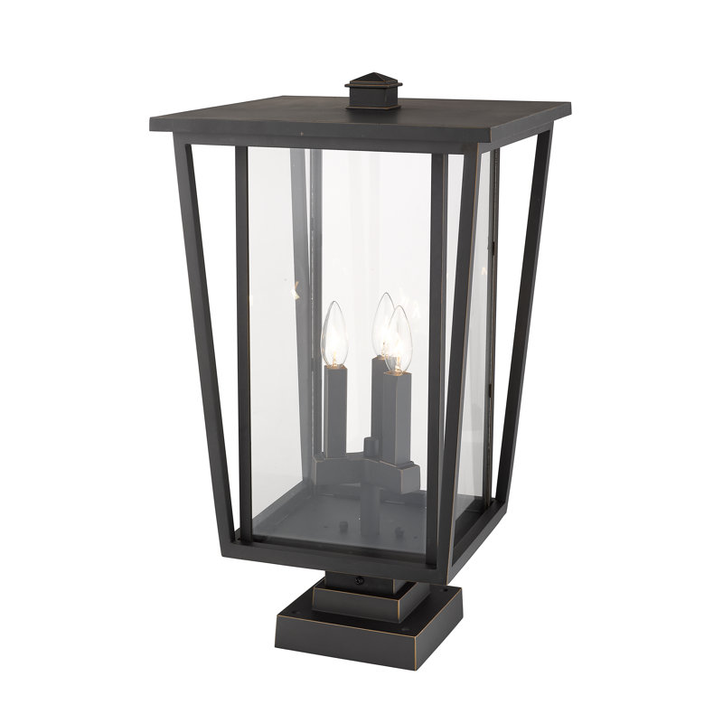 Luminaire suspendu à 3 lumières Amreet, Bronze huilé