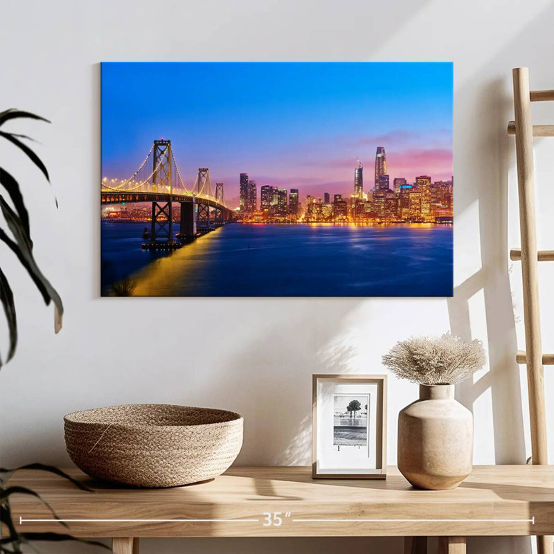 San Francisco Sunrise Skyline, H 16 po x l 24 po