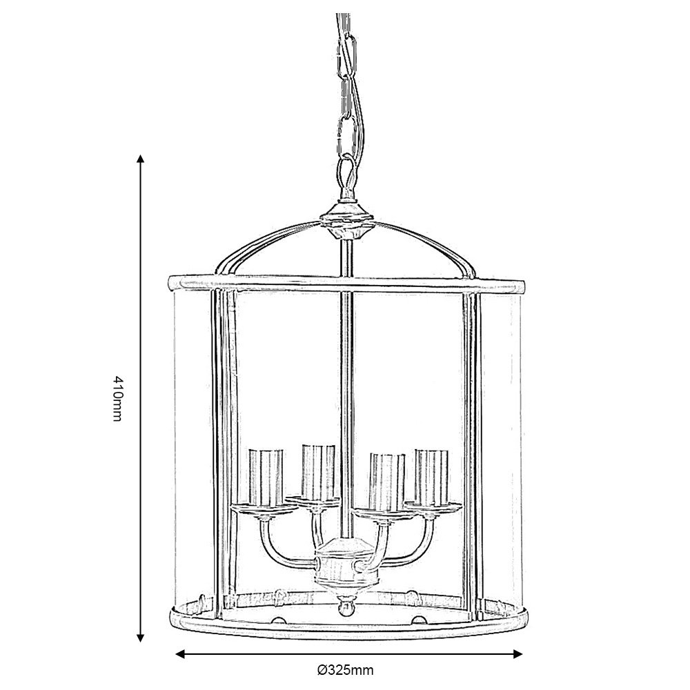 Montauk 4 - Light Copper Lantern Pendant