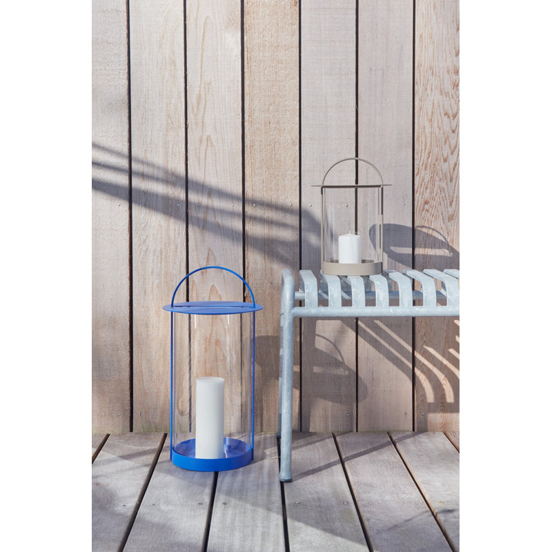 Maki Lantern, Clay, 11.42" H x 8.07" W x 8.07" D