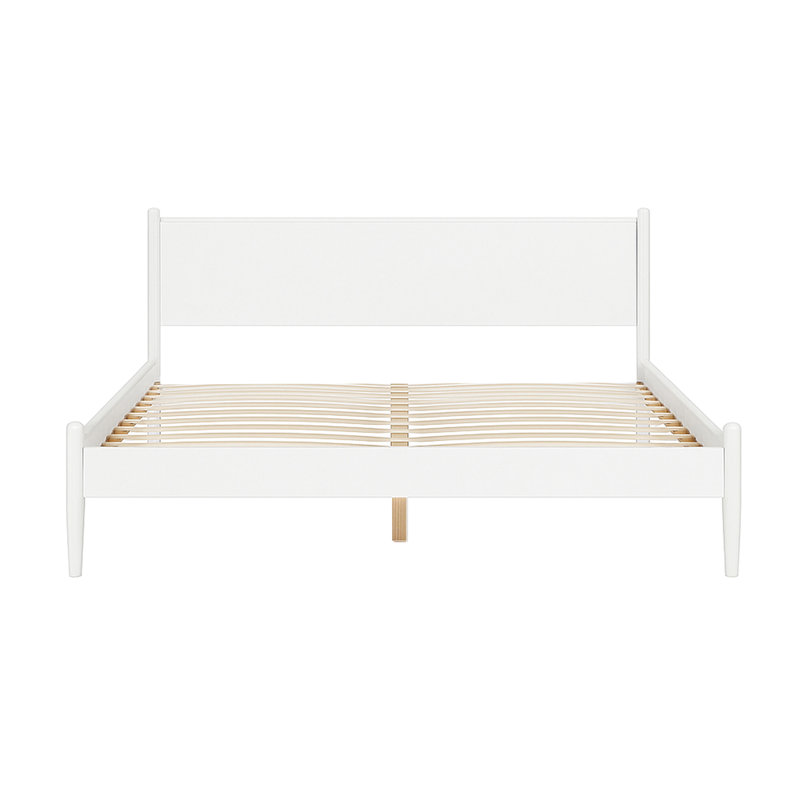 Lit plateforme en bois avec finition Mid-Century Eastern King