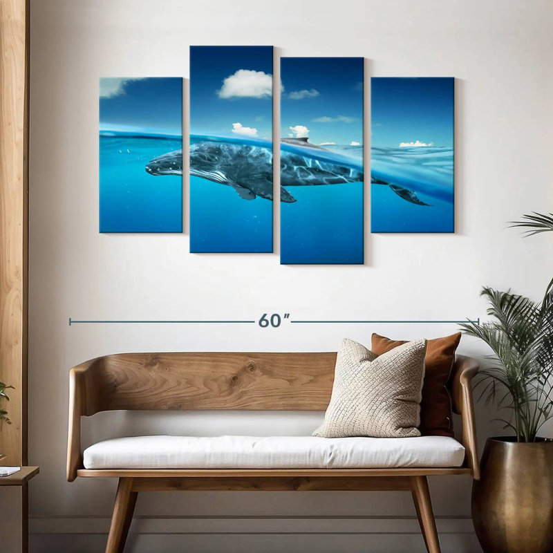 Brampt Whale Below The Surface, 32" H x 52" W