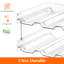 Organisateur / support de bouteille d'eau empilable pour réfrigérateur à armoire, rangement et rangement pour garde-manger, porte-bouteilles en plastique, porte-gobelet de voyage, 2 paquets, peut contenir 8 bouteilles