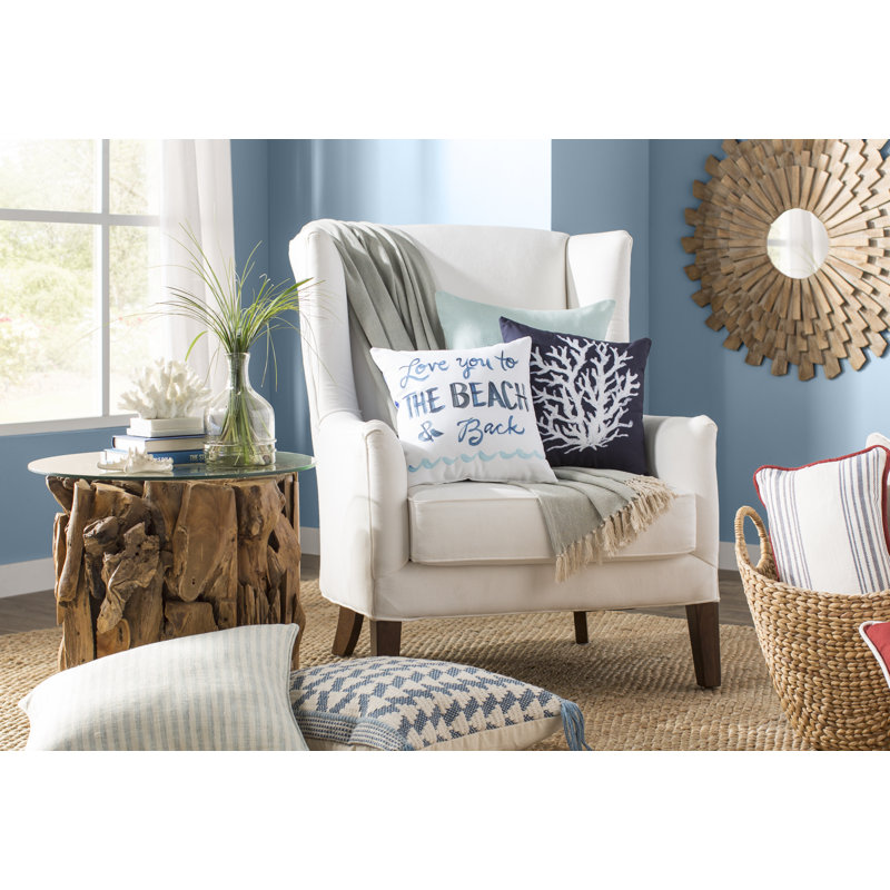 Lightle Reversible Throw Pillow, 18" x 18", Fern, Pillow Cover Only - No Insert