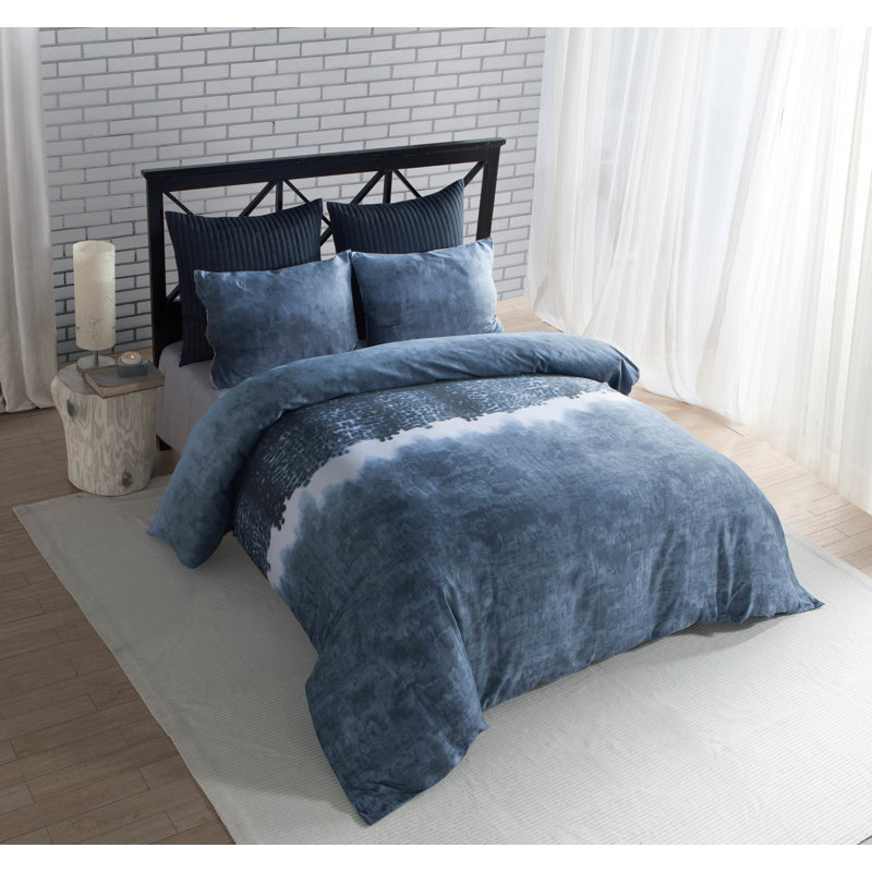Ensemble de housse de couette réversible Janie, Housse de couette très grand et 2 taies d'oreille