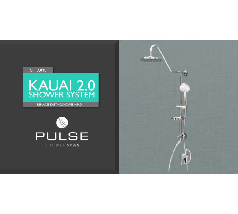 Brushed Nickel Adjustable Rain Shower System with Handheld
