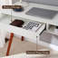 108cm Home Office Desk with Drawer & Open Storage Cubby – Modern Writing Desk, Small Computer Table, Multifunctional Workstation for Small Study, Living Room
