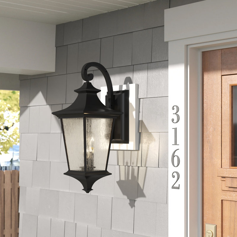 Lanterne murale d'extérieur 3 lumières Argent II, Minuit