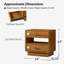Table de chevet 3 tiroirs Nance-73256599
