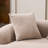 Curved Loveseat Sofa With 3 Throw Pillows