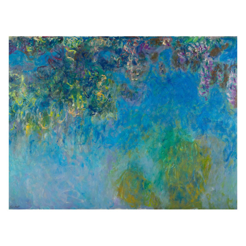 «Wisteria» par Claude Monet - Estampe numérique, H 22 po x l 28 po