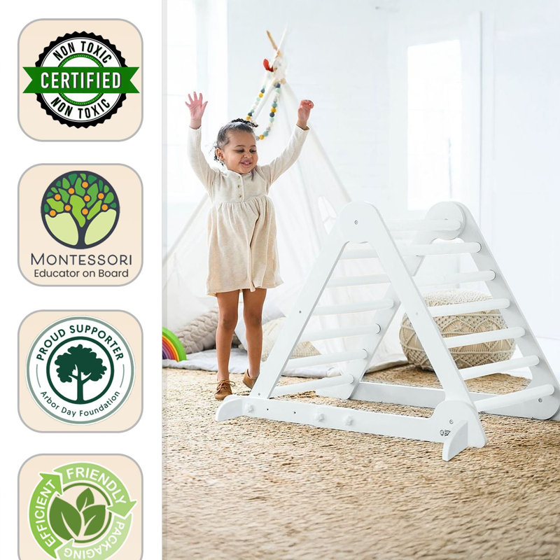 Triangle «Apprendre et grimper», Blanc doux