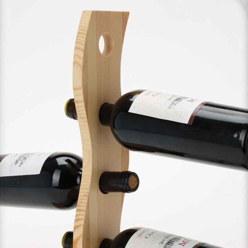 Nikina Floor Wine Bottle Rack Brown