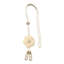 Kbndieu Camellia Curtain Tiebacks Curtain Accessories and Decor Sheer Curtain Pearl Tying Cord Modern Concise Adjustable Curtain Tiebacks