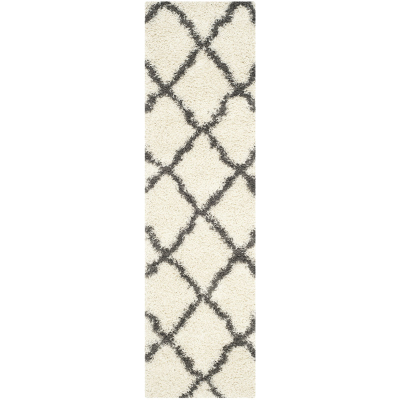 Alonnah Shag Performance Geometric Rug, Runner 2'3" x 10'