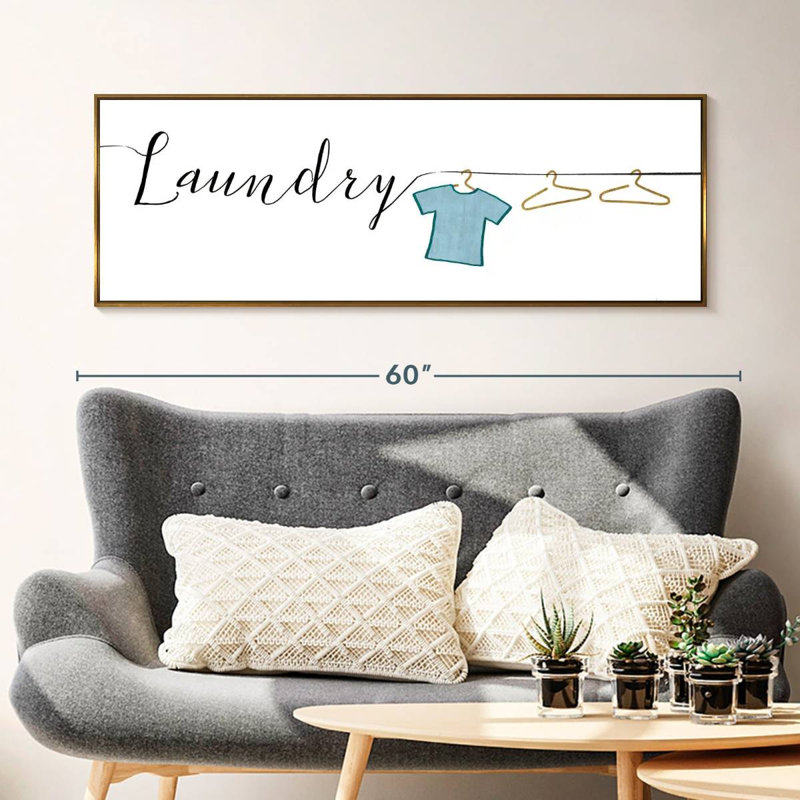 Wash And Dry I, Floating Frame Gold, 49" X 17"